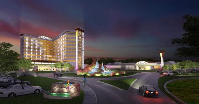 Artist's rendering of Mohegan Sun's casino proposal for Palmer (Courtesy)