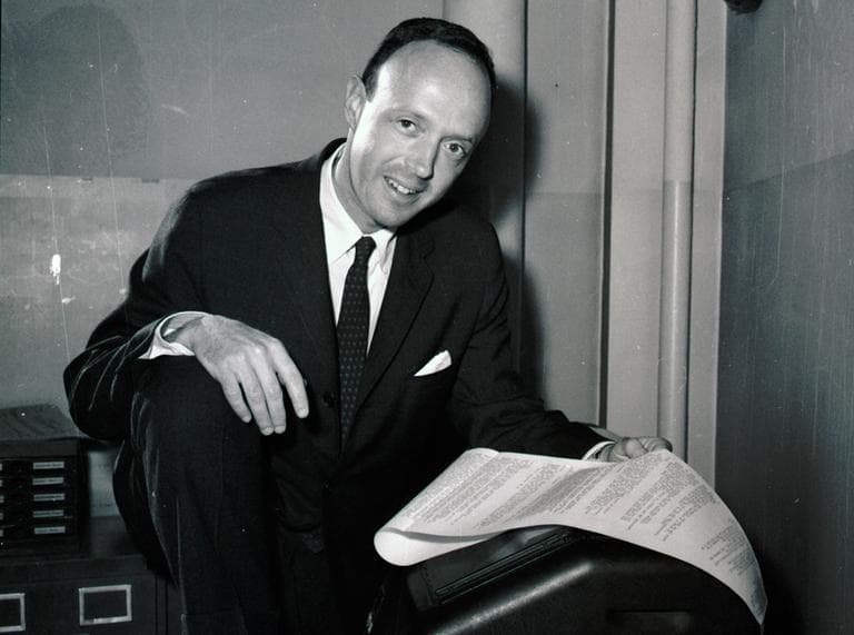 In this May 6, 1963, file photo, New York Times reporter Anthony Lewis reads about the Pulitzer Prizes while at the Boston bureau of The Associated Press. (AP)