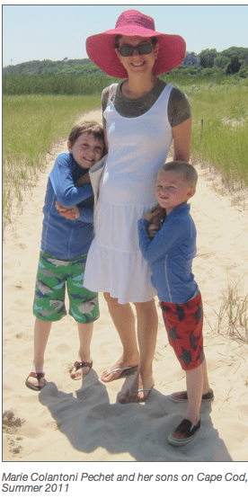 marie pechet and her sons, 2011