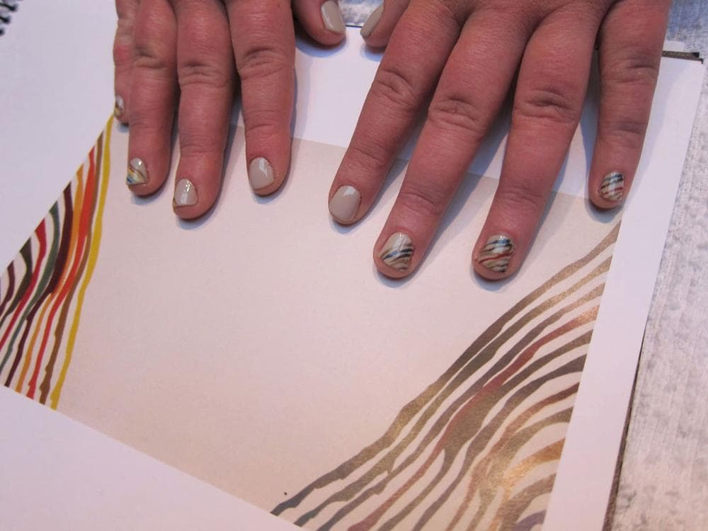 Shen's version of Morris Louis. (Victoria Shen photo)