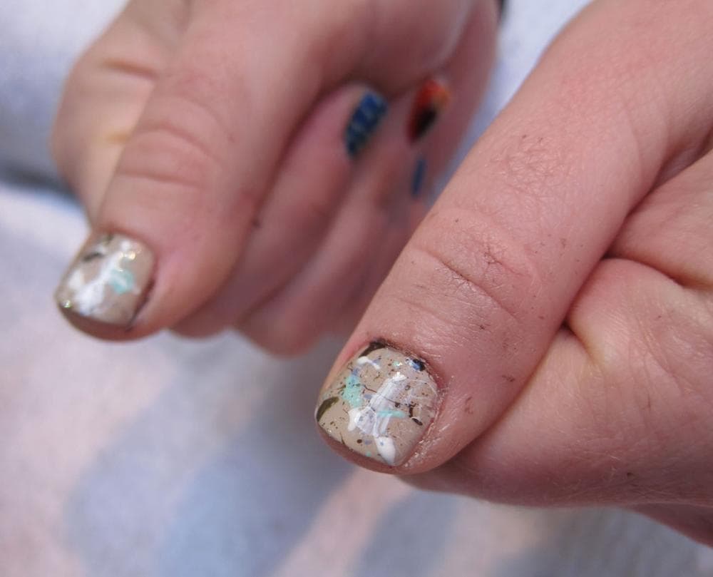 Shen's mini Jackson Pollock drip painting. (Victoria Shen photo)