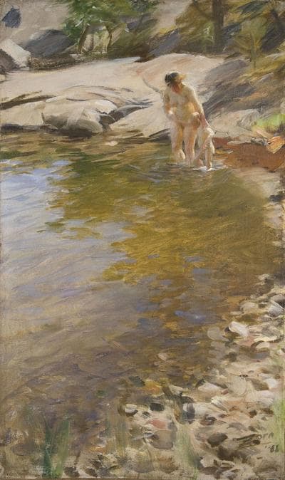 Anders Zorn's 1888 painting "The Morning Toilet." (Courtesy Gardner Museum)
