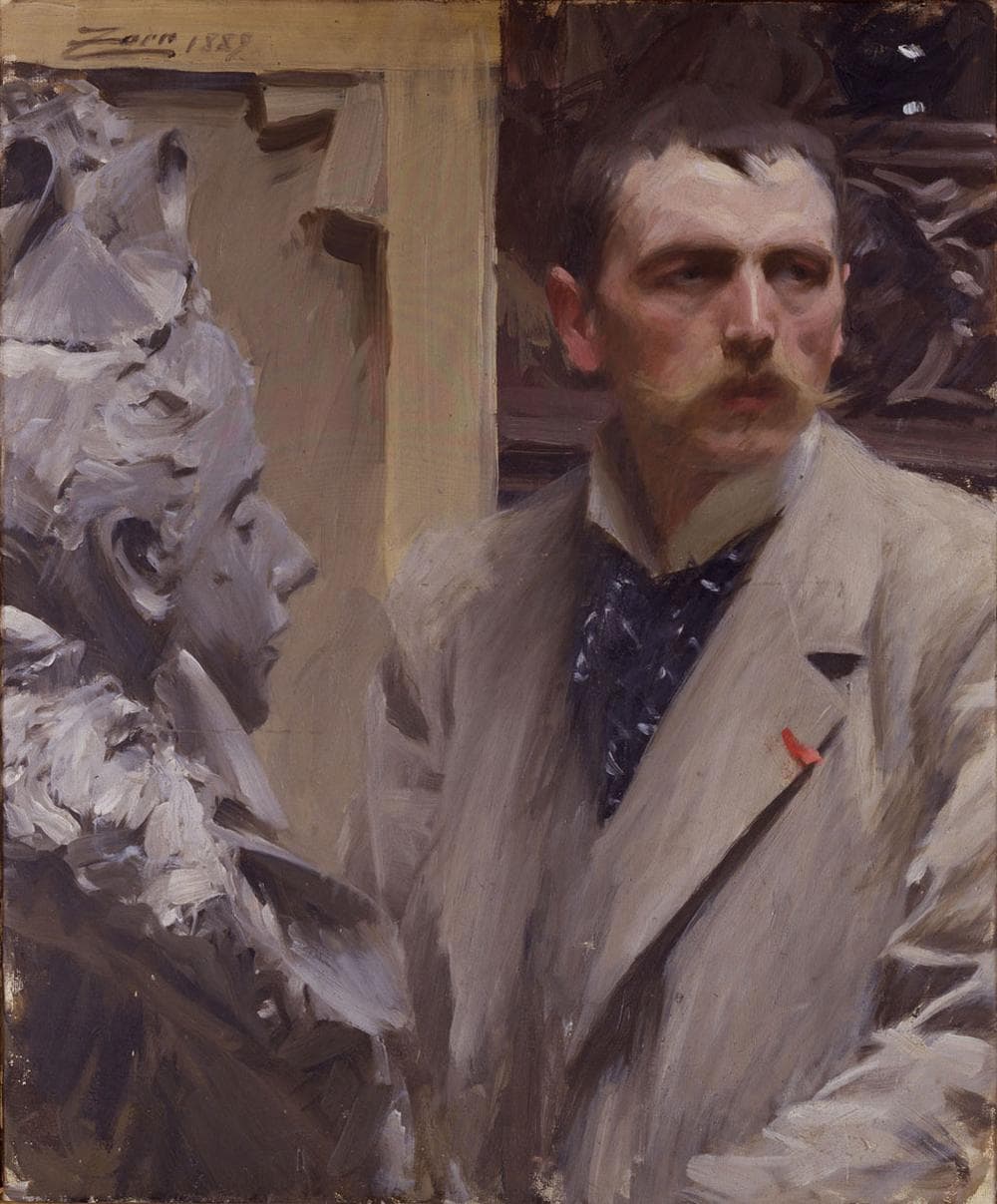 Anders Zorn's 1889 "Self-Portrait" for the Uffizi Gallery. (Courtesy Gardner Museum)