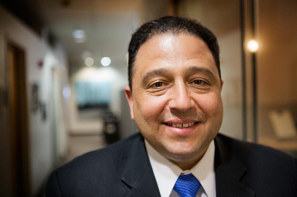 Rob Consalvo, at WBUR (Jesse Costa/WBUR)