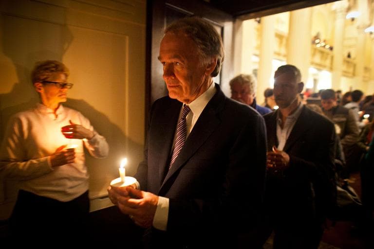 Markey at Arlington Street Church vigil