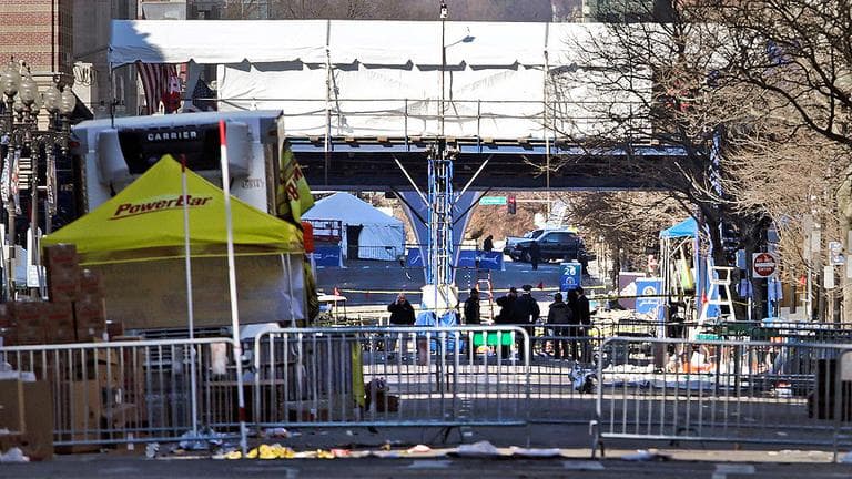 Boylston St, Tuesday.