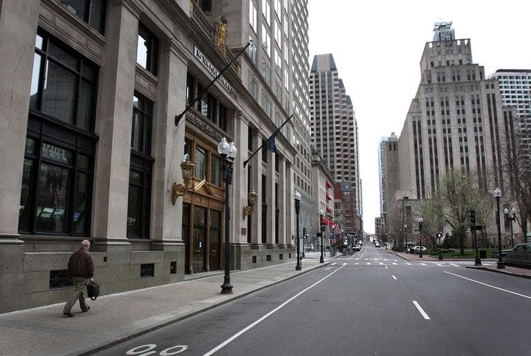 Deserted Downtown Boston