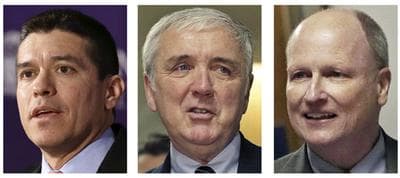 From left, Gabriel Gomez, Michael Sullivan, and Daniel WInslow. (AP)