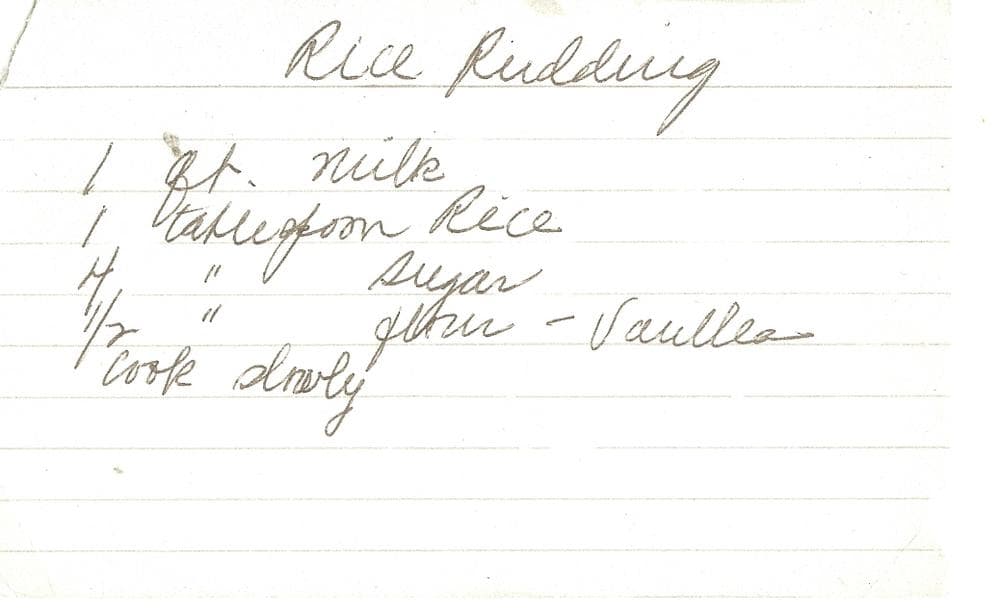 Rice Pudding