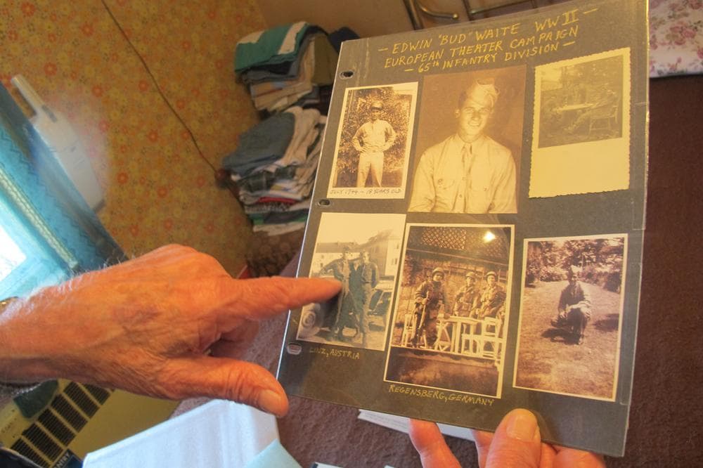 Edwin "Bud" Waite's collection of images from World War II (Andrea Shea/WBUR)