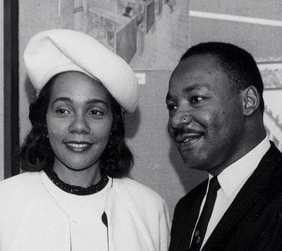 Martin Luther King, Jr. and Coretta Scott King visit Boston University in 1964 (BU Photo Services)