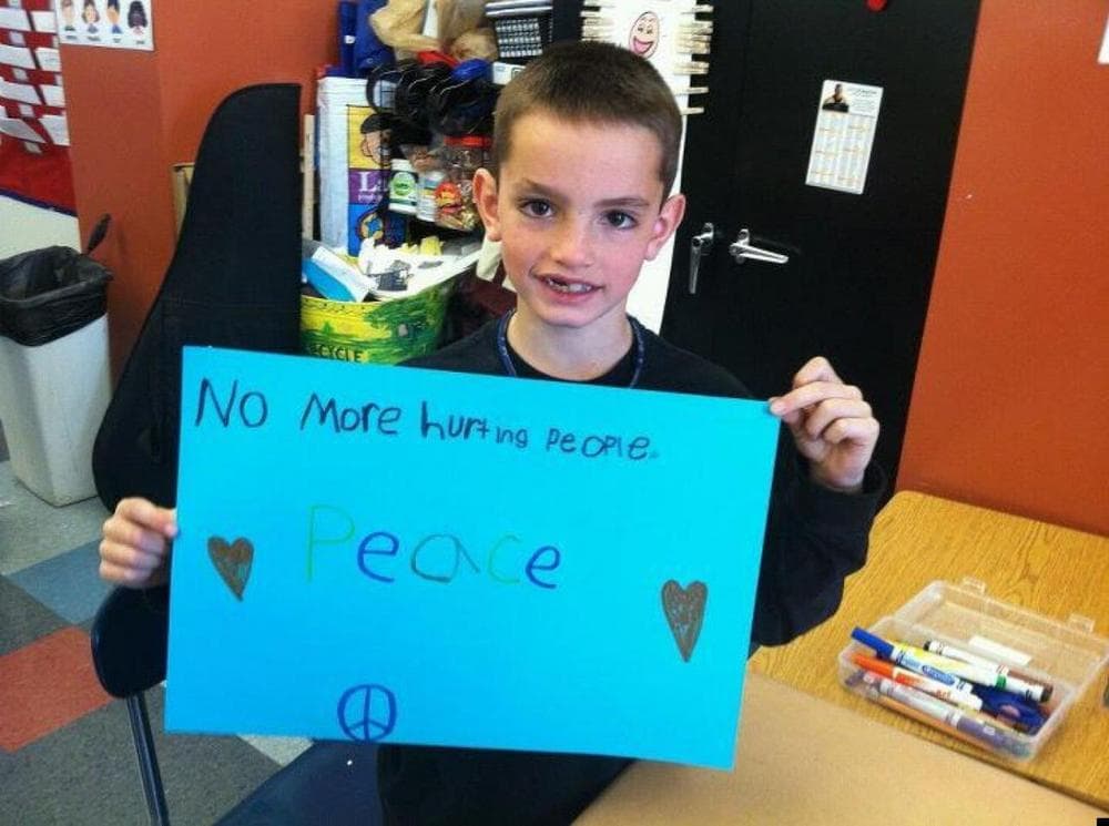 This photo of Martin Richard went viral. (Facebook)