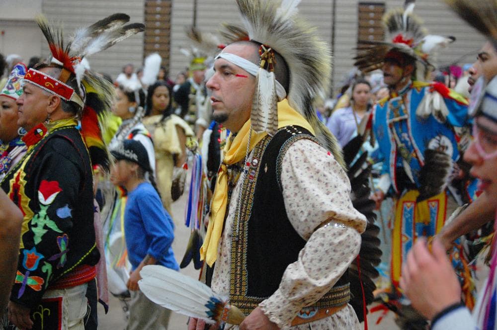 Intertribal dance at Brown University's "Spring Thaw Pow Wow." (Greg Cook) 