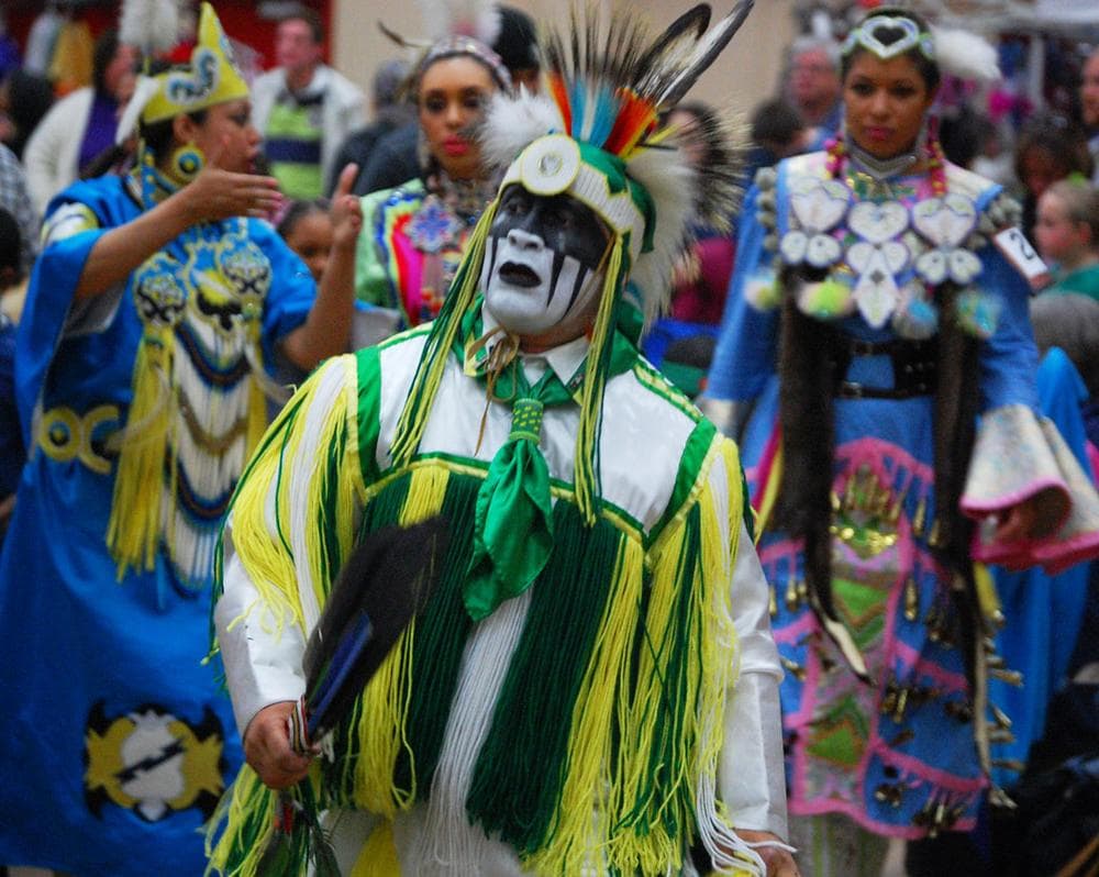 Intertribal dance at Brown University's "Spring Thaw Pow Wow." (Greg Cook) 