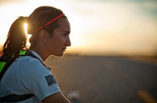 Zoe Romano has completed one week--and one and a half Tour stages--of her latest adventure. (Courtesy of Alex Kreher and World Pediatric Project)