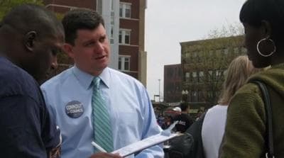 Boston mayoral candidate John Connolly in a screenshot from a campaign video. (YouTube)