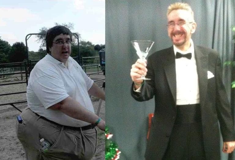 Russ Hannagan before and after losing 322 pounds (Courtesy)