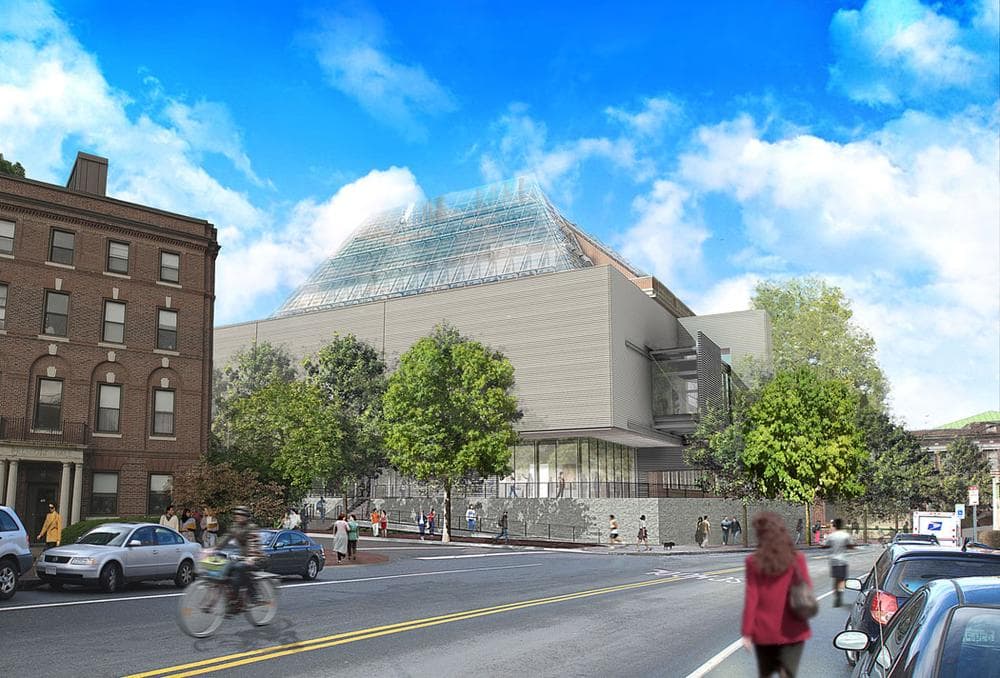 Harvard Art Museums renovation and expansion project, rendering from Broadway and Prescott Street. (Courtesy Renzo Piano Building Workshop)
