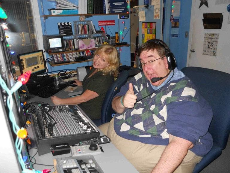Russ Hannagan at work, before his surgery. (Courtesy)