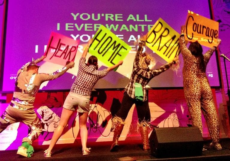  Teams compete during the team round of the District Karaoke Spring 2013 Citywide Championship in Washington, D.C.. (Jesse B. Rauch) 