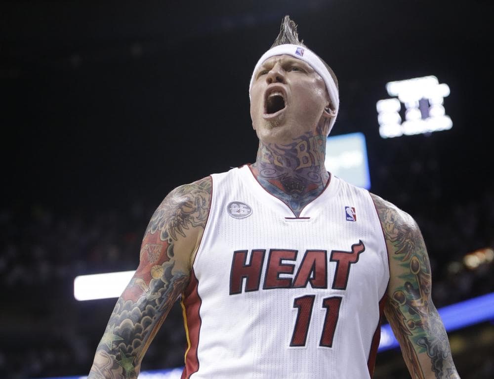 Chris "Birdman" Andersen has become a fan favorite in Miami for his play and his personality. (Lynne Sladky/AP)