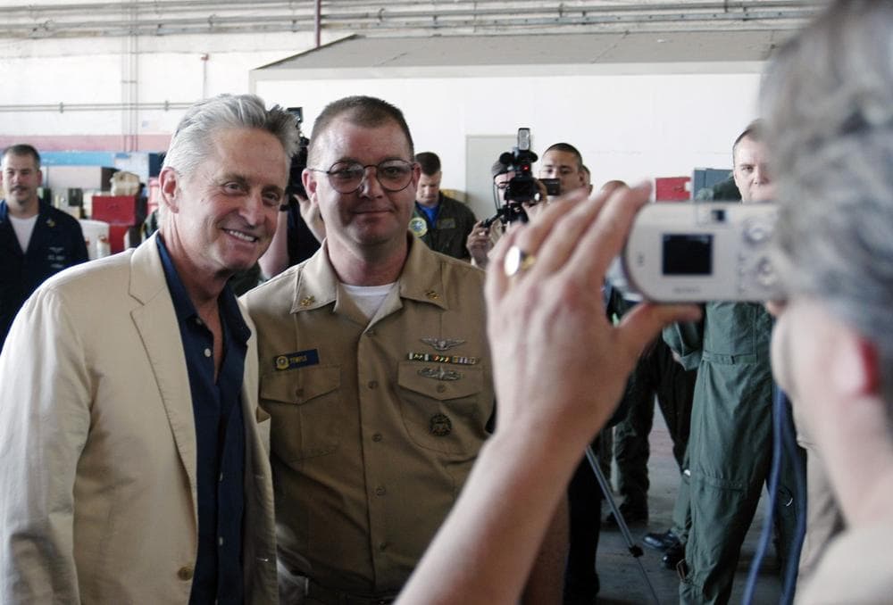 Actor Michael Douglas in a 2004 photo (Wikimedia Commons/US Navy)