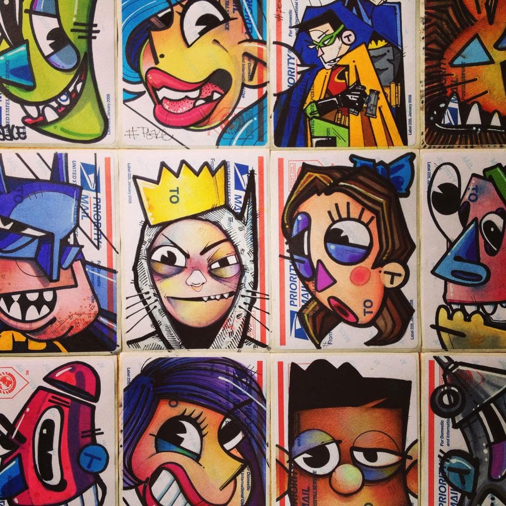 It’s only through the last year that we’ve noticed how giant—it’s still underground—how giant the [sticker] scene is," says UGLY Gallery's David Guadalupe (Courtesy of UGLY Gallery)