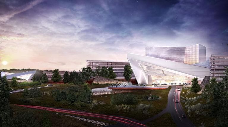 Artist's rendering of Mohegan Sun's proposed casino in Palmer