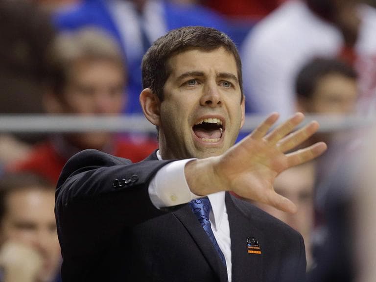 Butler's Brad Stevens coaches in a game in March. (John Bazemore/AP)