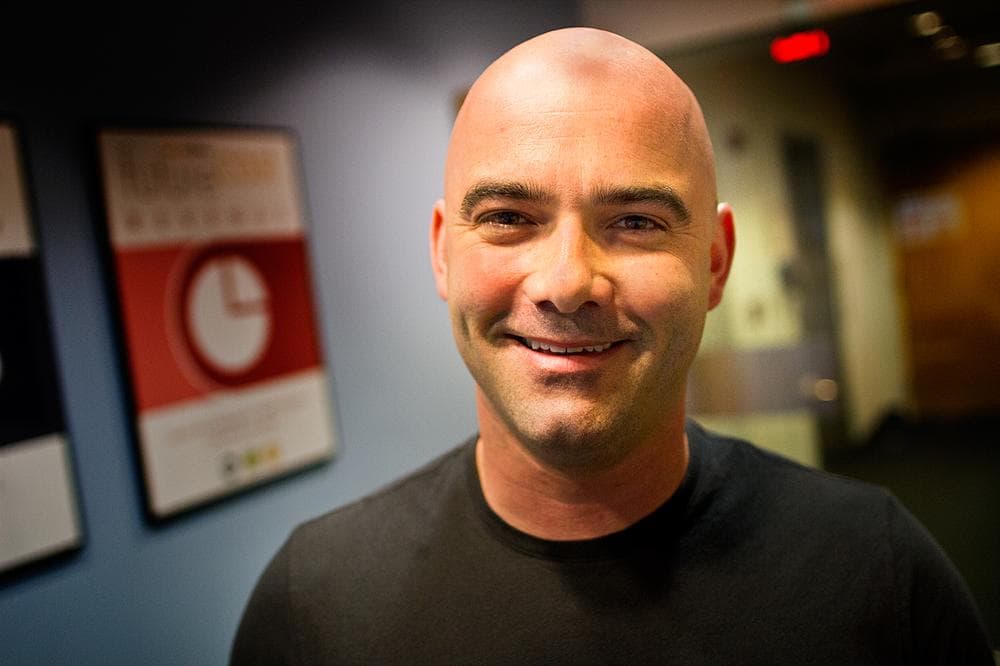 Author Philipp Meyer at Here &amp; Now studios in Boston. (Jesse Costa/ Here &amp; Now)