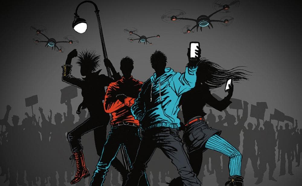 Art by Yuko Shimizu on the cover of Cory Doctorow's "Homeland." (Tor Books)