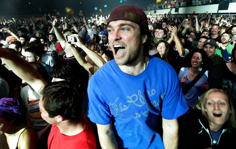 Fans enjoy the Phish concert. (AP)