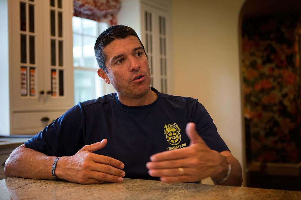 Former Republican U.S. Senate candidate Gabriel Gomez at his home in Cohasset (Jesse Costa/WBUR)