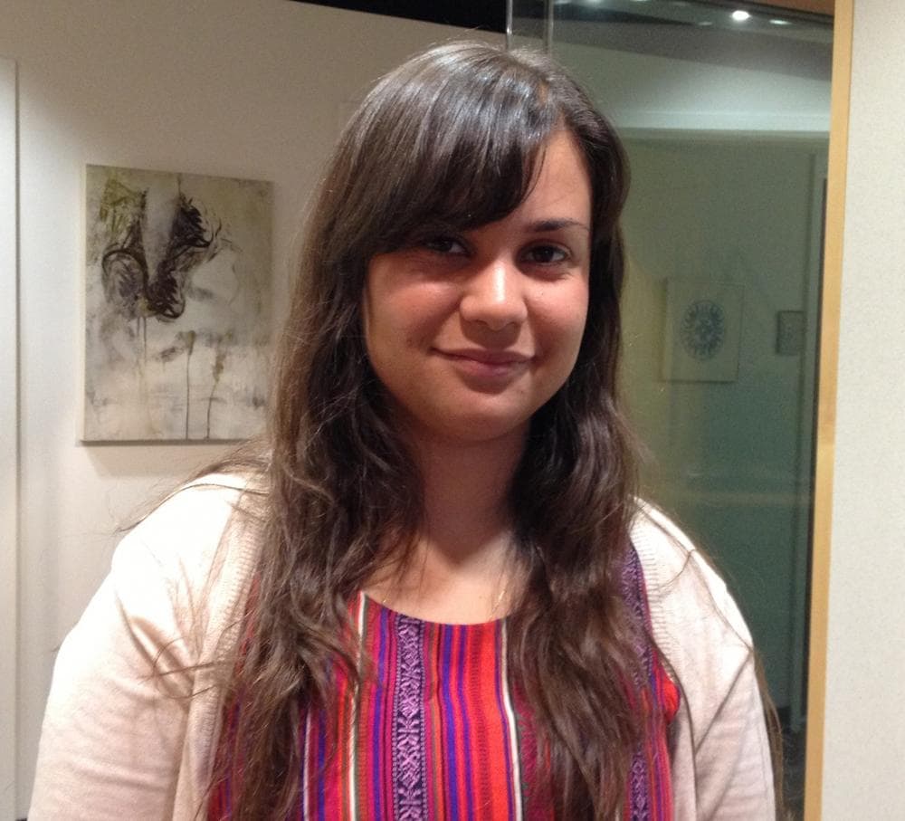 Renata Teodoro is pictured in the Here & Now studios. (Here & Now)