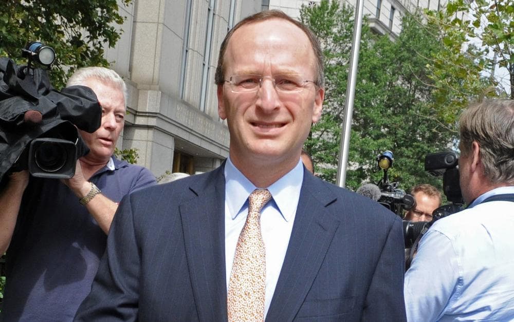 General Council for SAC Capital Advisors LP, Peter Nussbaum exits Manhattan federal court, Friday, July 26, 2013, in New York. (Louis Lanzano/AP)