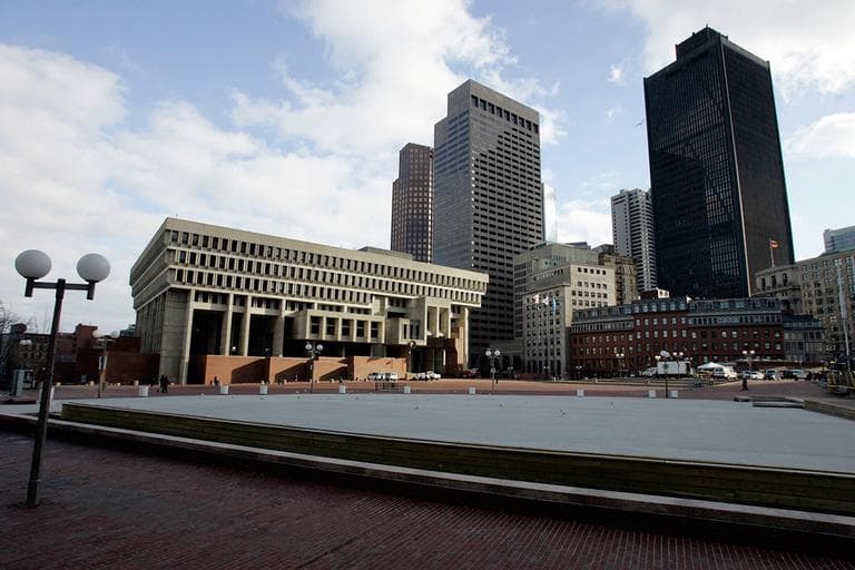 City Hall, seen here in 2006, was built soon after the Boston Redevelopment Authority emerged as a power center in the 1960s, during Mayor John Collins' tenure. (Chitose Suzuki/AP)