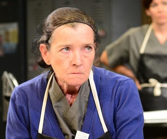 Nancy Carroll gives the evil eye in "North Shore Fish." (Gary Ng)