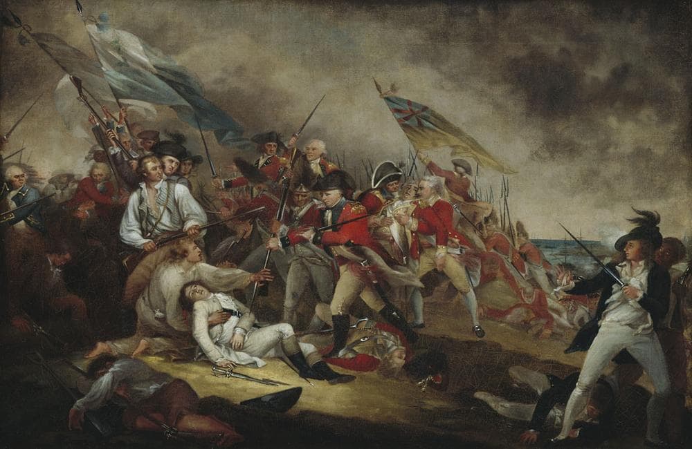 John Trumbull's painting "The Death of General Warren at the Battle of Bunker's Hill, 17 June, 1775," from between 1815 and 1831. (© Museum of Fine Arts, Boston)