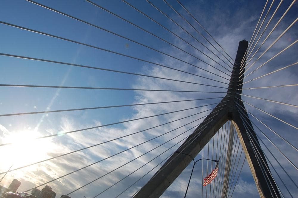 The Leonard P. Zakim Bunker Hill Memorial Bridge. (Greg Cook)