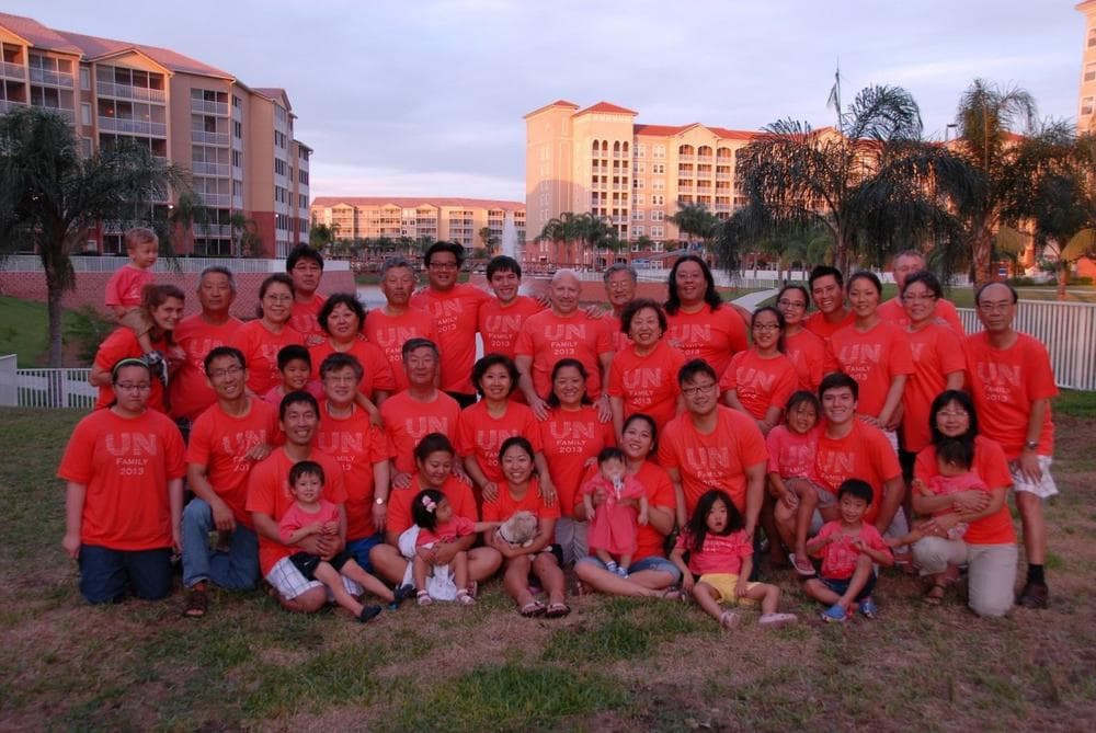The 2013 Un family reunion in Orlando, Fla. (Courtesy of Tom Yi)