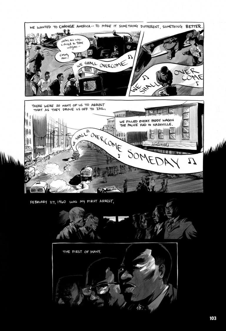 Page 103 of "March: Book One." (Courtesy of Top Shelf Productions)