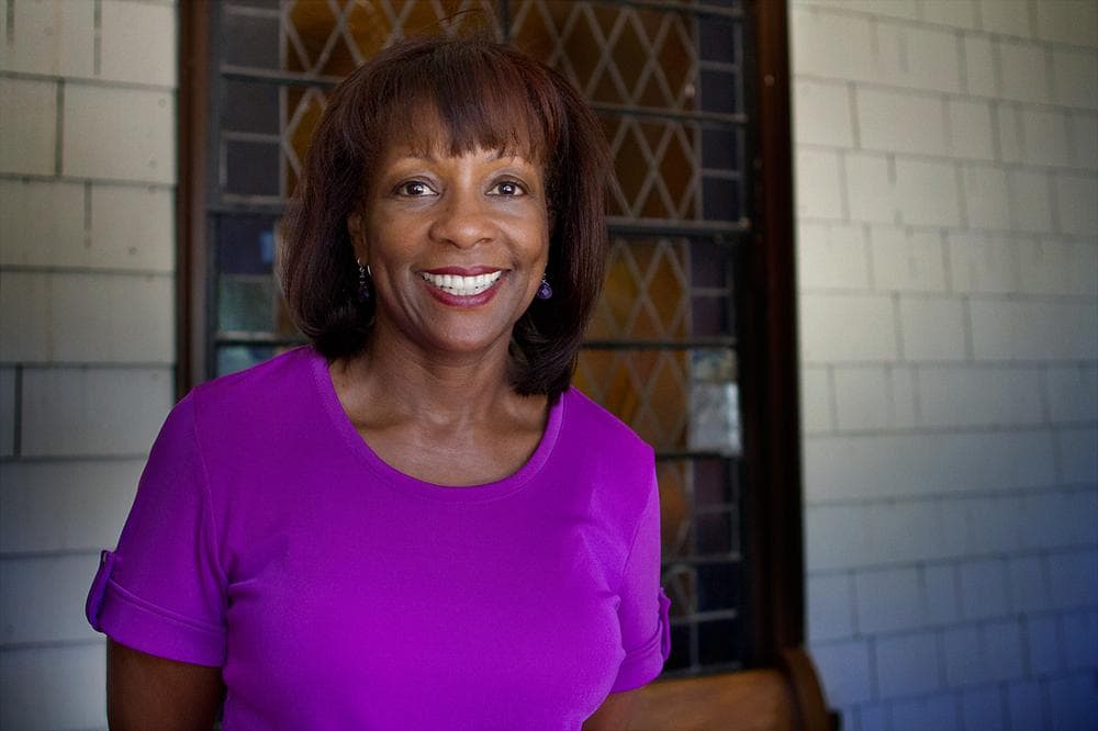 WCVB anchor Pam Cross, who was 10 years old when she attended the march with her family. (Jesse Costa/WBUR)