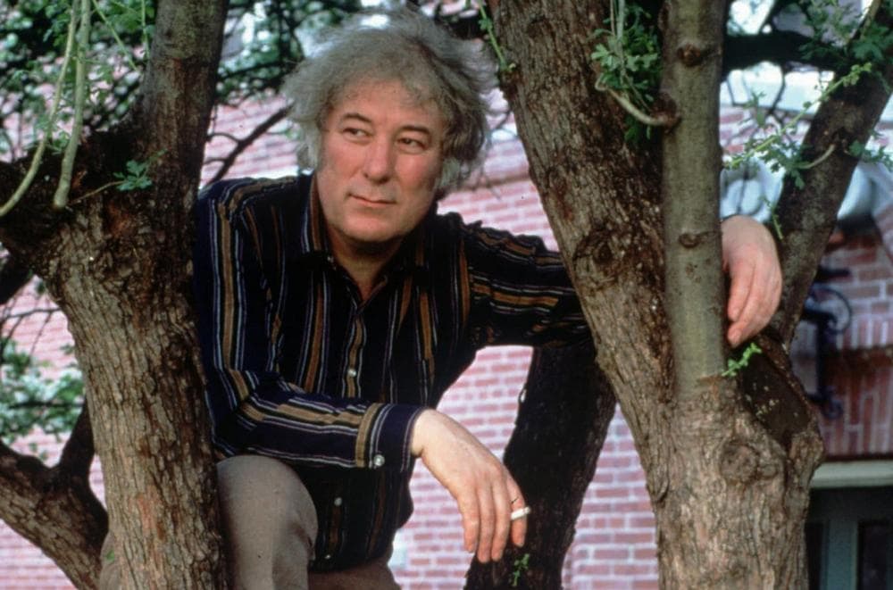 Irish poet Seamus Heaney is pictured in 1991. (Joe Wrinn/Harvard University via AP)