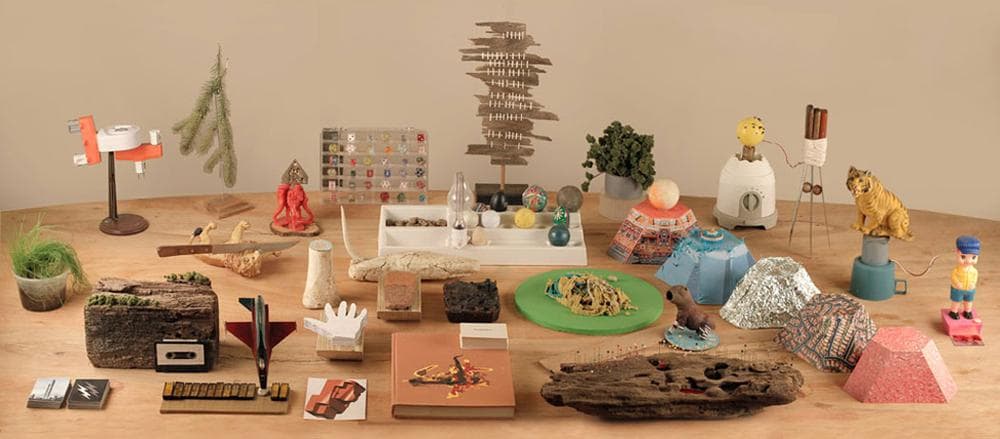 Daniel Luchman's "Replica of the Inverse Methodology, Protype Collection (Drawing Table Display)," 2013.
