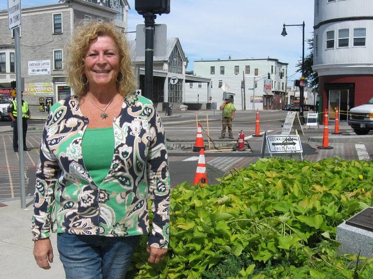 Linda Zablocki, president of the Andrew Square Civic Association (Lynn Jolicoeur/WBUR)