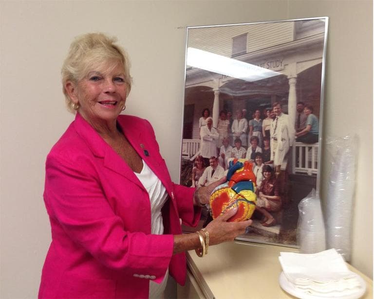 Karen Kiley LeChance has been participating in the Framingham Heart Study for 42 years. (Bruce Gellerman/WBUR)