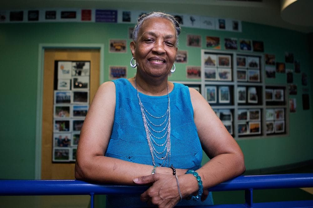 Arodorothy Wilson at the Boys &amp; Girls Club in Dudley Square, where she has worked for 44 years. (Jesse Costa/WBUR)