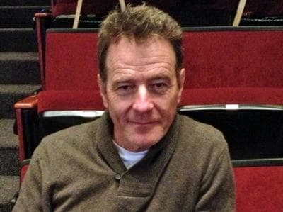 Bryan Cranston at the American Repertory Theater’s Loeb Drama Center (Dina Rosendorff/WBUR)