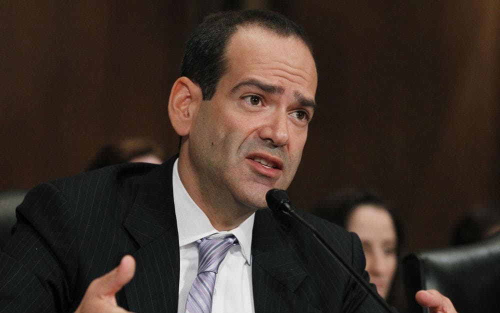 Neil Barofsky, special inspector general for TARP, testifies before the Senate Finance Committee hearing to examine the Troubled Asset Relief Program (TARP) on Capitol Hill in Washington, Wednesday, July 21, 2010. (Manuel Balce Ceneta/AP)