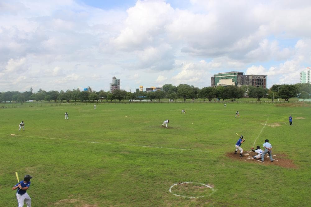 A baseball field in Myanmar. (David Grunebaum/Only A Game)